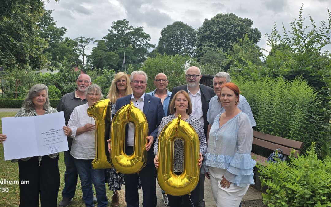 Rückblick auf eine gelungene Jubiläumsfeier „100 Jahre Kreisverband Mülheim an der Ruhr der Kleingärtner e. V.“